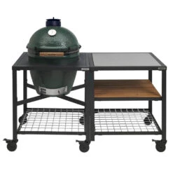 Big Green Egg Modular Outdoor Workspace Compleet Systeem SS-Wood-Grid Incl. Large Barbecue