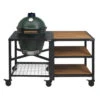 Big Green Egg Modular Outdoor Workspace Compleet Systeem Wood-Wood-Wood Incl. Large Barbecue -Big Green Egg 2019 egg frame l expansion frame wood wood wood