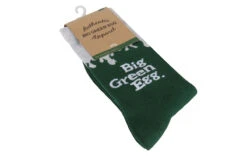 Big Green Egg Socks Flames Green White Size 39-42