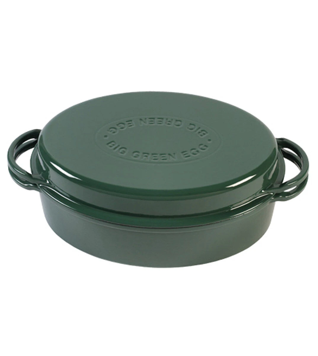 Big Green Egg Dutch Oven Ovaal ø 35 Cm Gietijzer Groen 3 Big Green Egg Dutch Oven Ovaal ø 35 Cm Gietijzer Groen