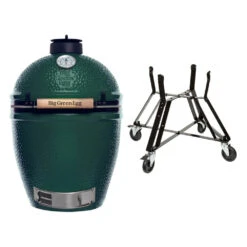 Big Green Egg Large Barbecue ø 47 Cm Keramiek Groen Met Onderstel -Big Green Egg bge hoofd 2 large nest