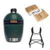 Big Green Egg Small Barbecue ø 33 Cm Keramiek Groen Met Onderstel En Acaciahouten Zijtafels -Big Green Egg bge hoofd 2 small nest acacia