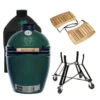 Big Green Egg Large Barbecue ø 47 Cm Keramiek Groen Met Onderstel, Acaciahouten Zijtafels En Hoes -Big Green Egg bge hoofd 4 2 large nest acacia mates cover