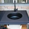 Big Green Egg Dekton Natuursteen Wasbak Met Kraan Insert -Big Green Egg big green egg dekton natuursteen wasbak met kraan