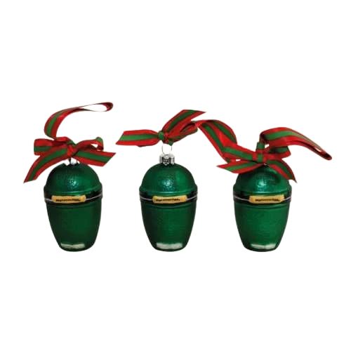 Big Green Egg Trio Mini Kerstballen 3 Big Green Egg Trio Mini Kerstballen