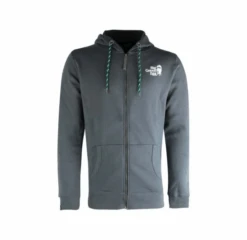 Big Green Egg Hoodie With Zipper Dark Grey