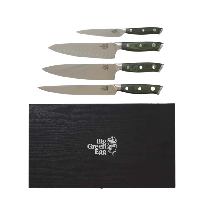 Big Green Egg Culinary Knife Set With Case 3 Big Green Egg Culinary Knife Set With Case