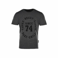 Big Green Egg T-Shirt Since 74' Houtskool Grijs
